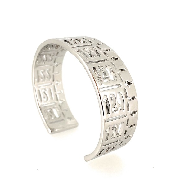 Victoria Perez Collection Jewelry - OPEN CUFF BRACELET / PLATINUM PLATED